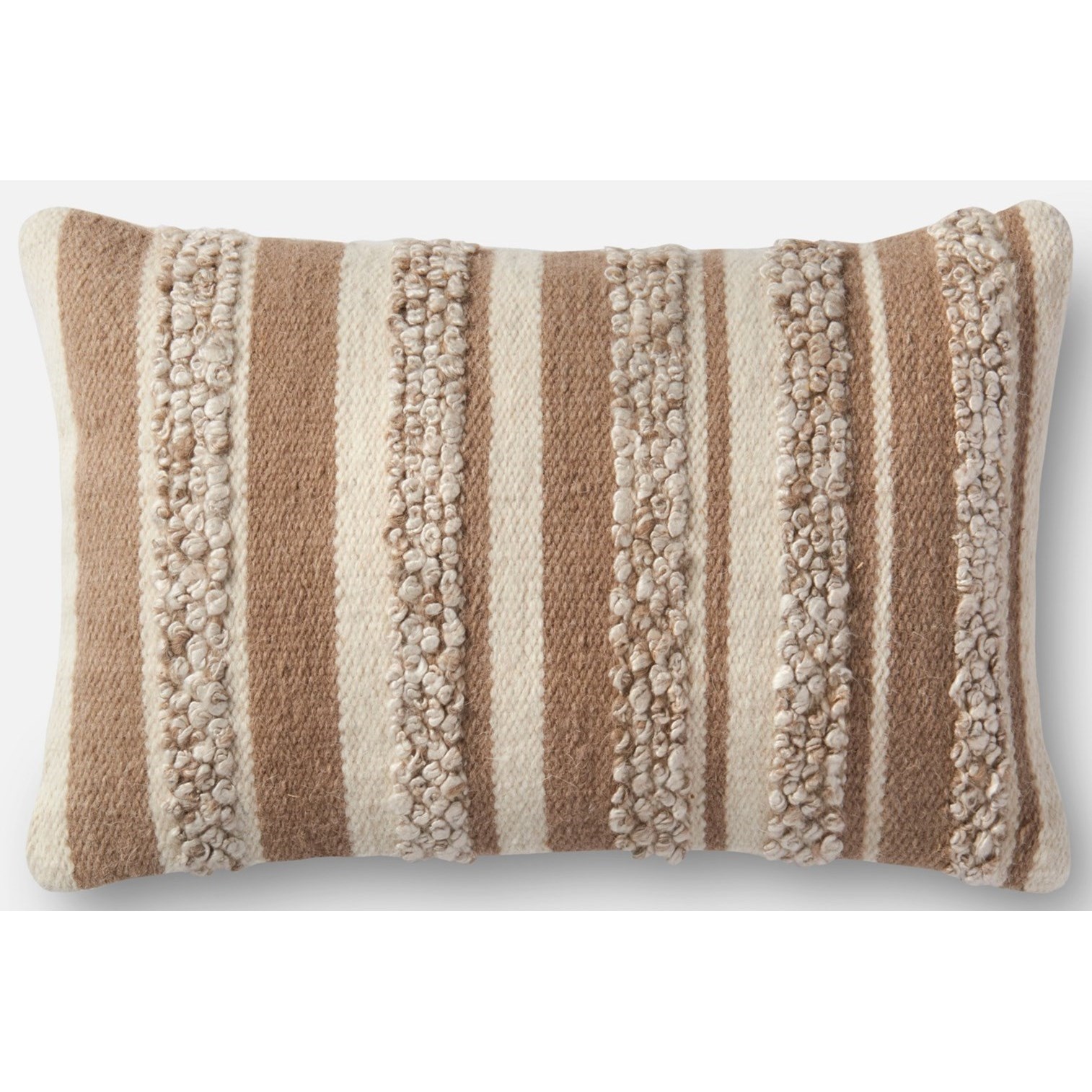 Magnolia Home by Joanna Gaines for Loloi Accent Pillows PSETP1022BEIVPIL5 13 X 21 Cover w Poly Beige Ivory Pillow Belfort Furniture Throw Pillows